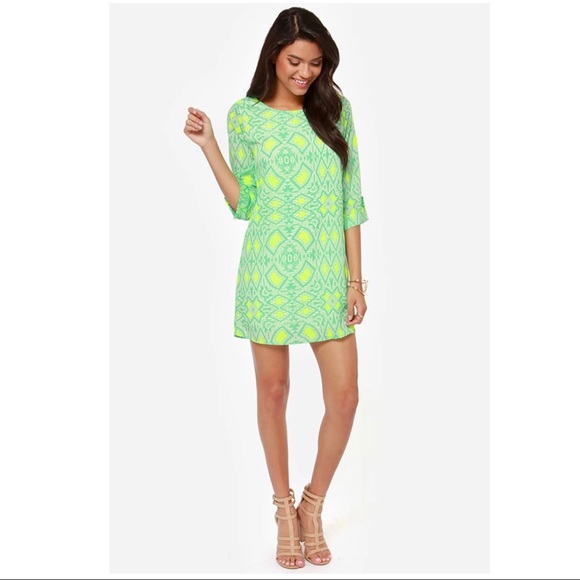 Mint Green Shift Dress - Picture 2 of 15